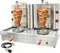 Gas Shawarma Grill Machine, 2 Burners x 2 Rotating Cook Station