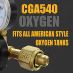 Medium Duty CGA540 Oxygen Regulator，B Size