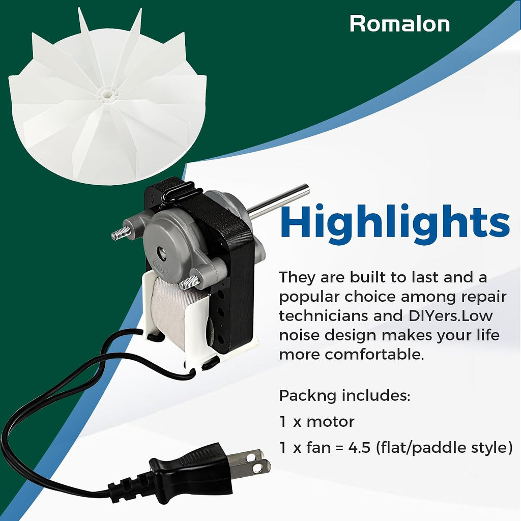 Romalon SM550 Bathroom Fan Motor Replacement Kit