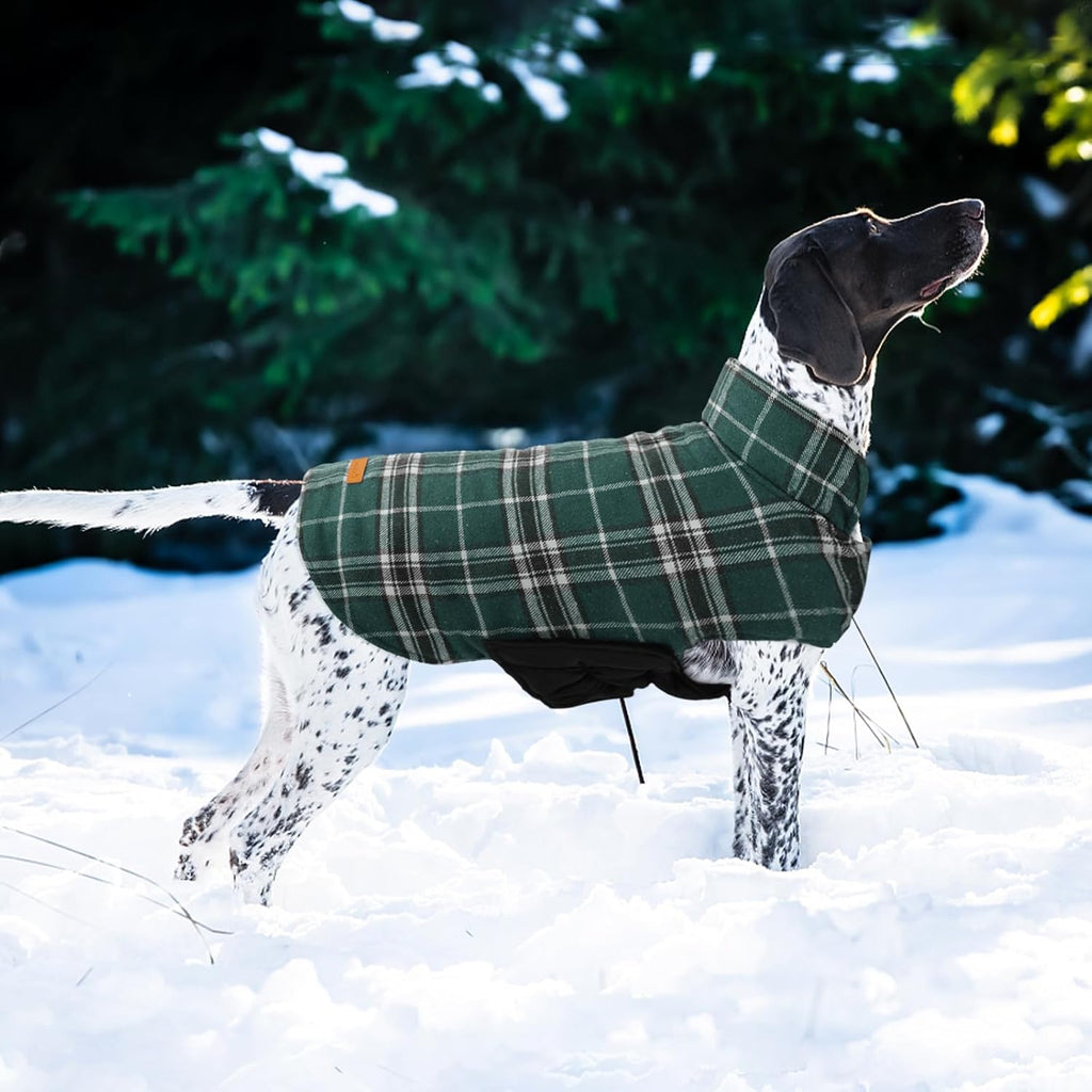 Waterproof Dog Coat, Reversible Dog Jacket for Small Dogs, Adjustable Durable Doggie Winter Coat Warm Cozy Puppy Cold