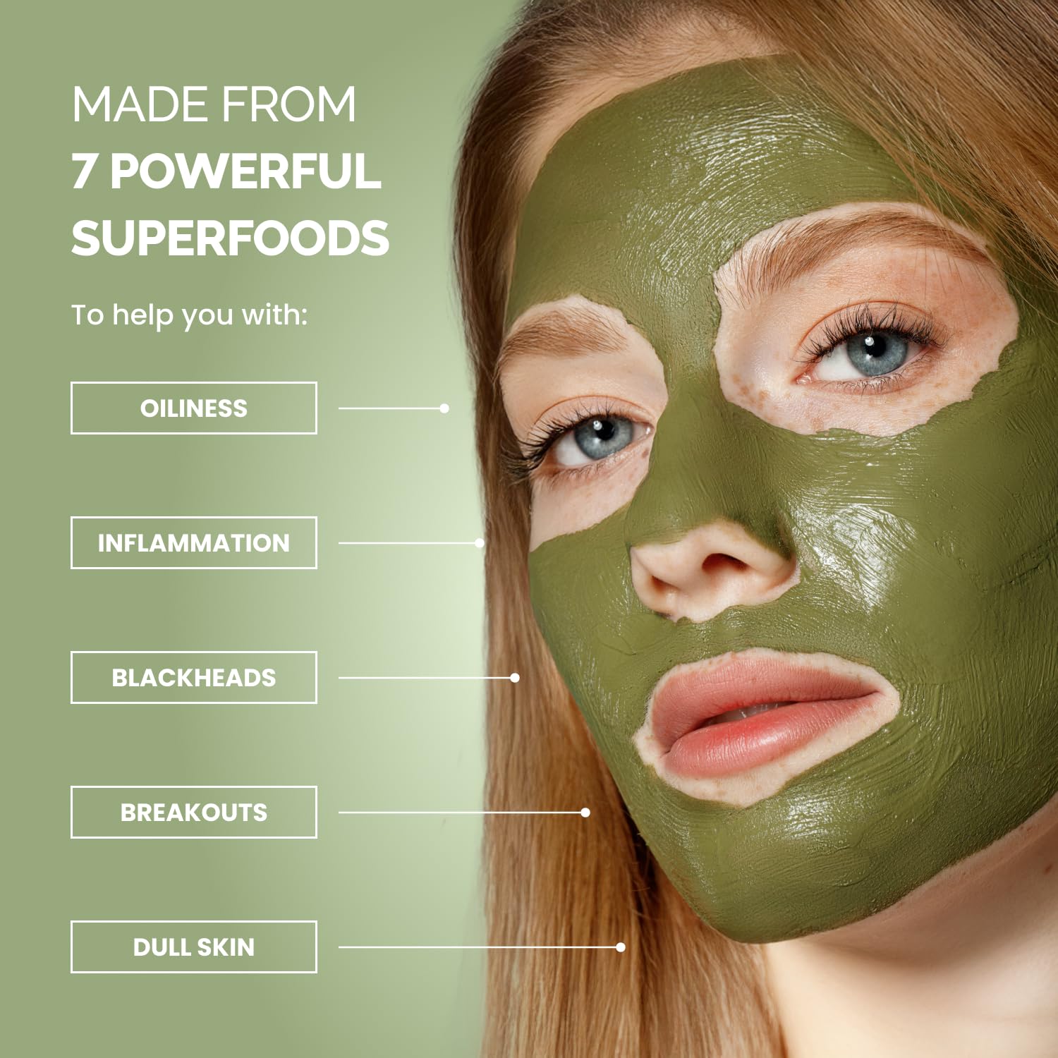 Korean Clay Mask for Pore Cleansing, Face Masks Skincare 3.88oz
