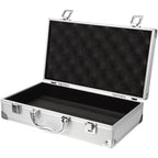 Aluminum Briefcase Hard Case with DIY Customizable Foam Insert for Test Instruments Cameras Tools Parts and