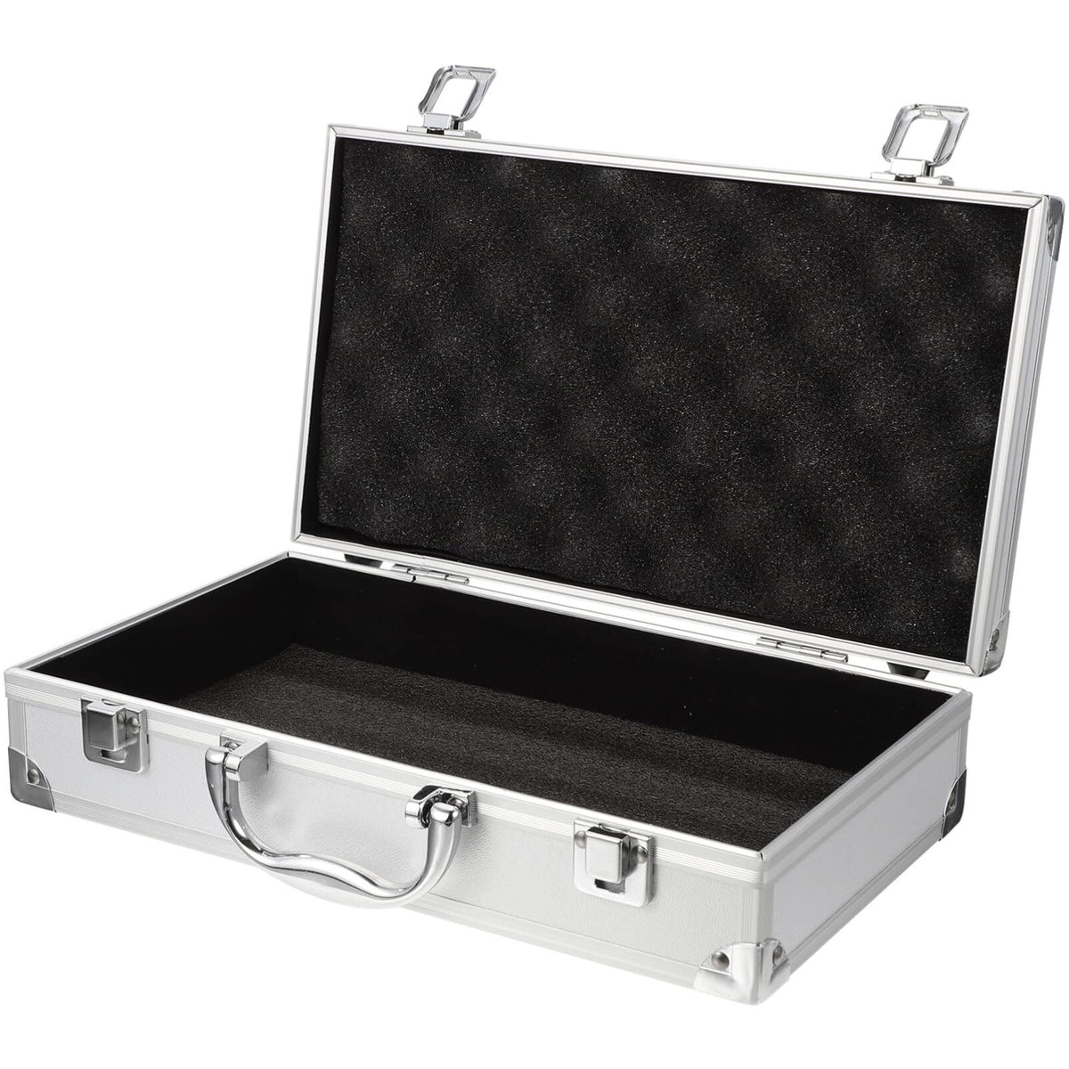 Aluminum Briefcase Hard Case with DIY Customizable Foam Insert for Test Instruments Cameras Tools Parts and