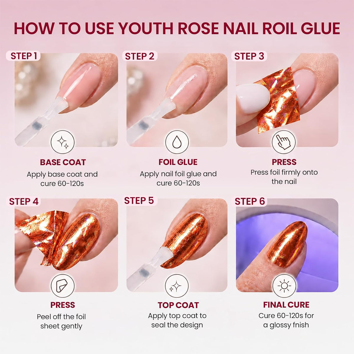 HEMA&TPO Free 15ml Nail Foil Gel Transfer Gel