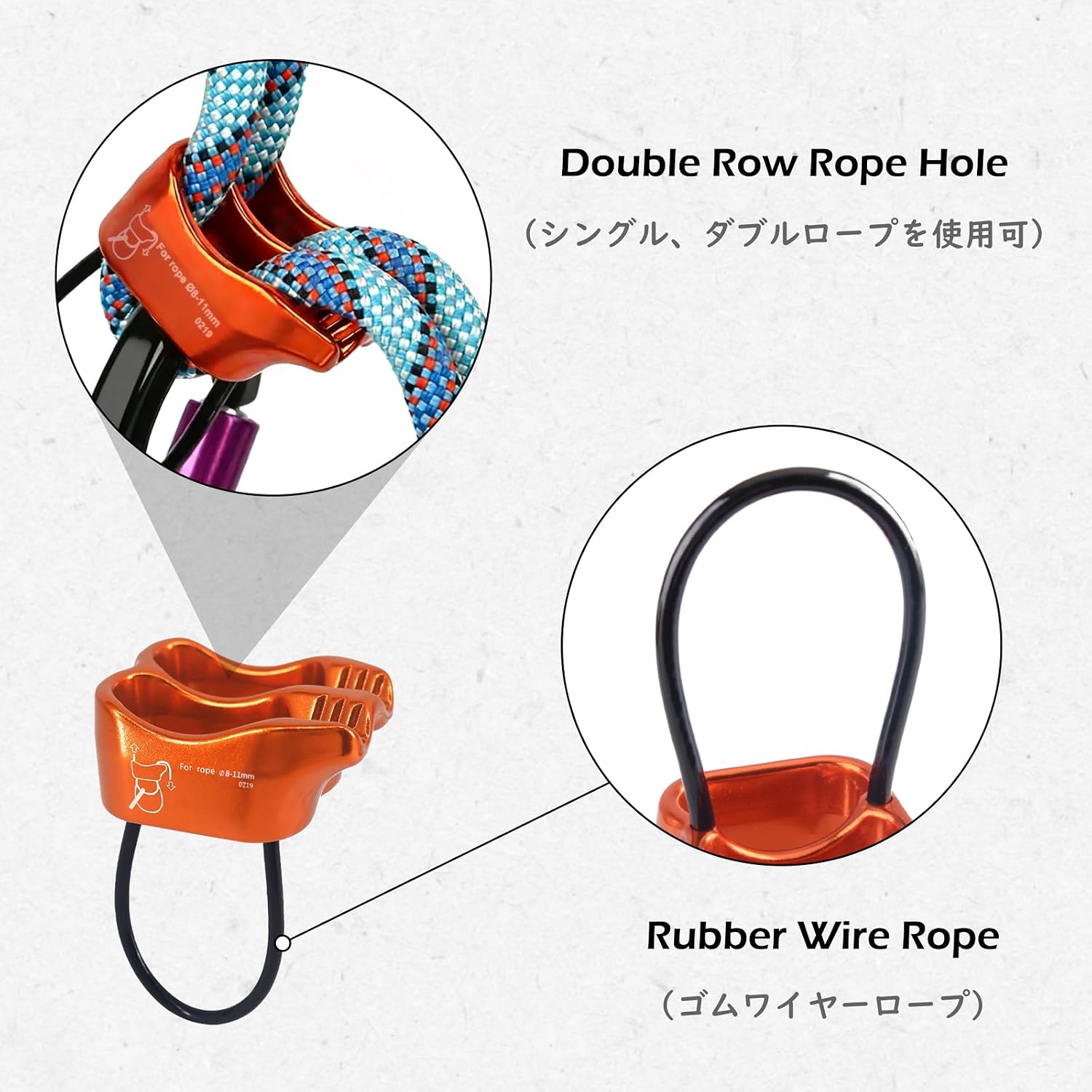 ATC Belay Device V-grooved Micro Rescue Guide Belay Device for Rock Climbing Gear Rappelling Equipment