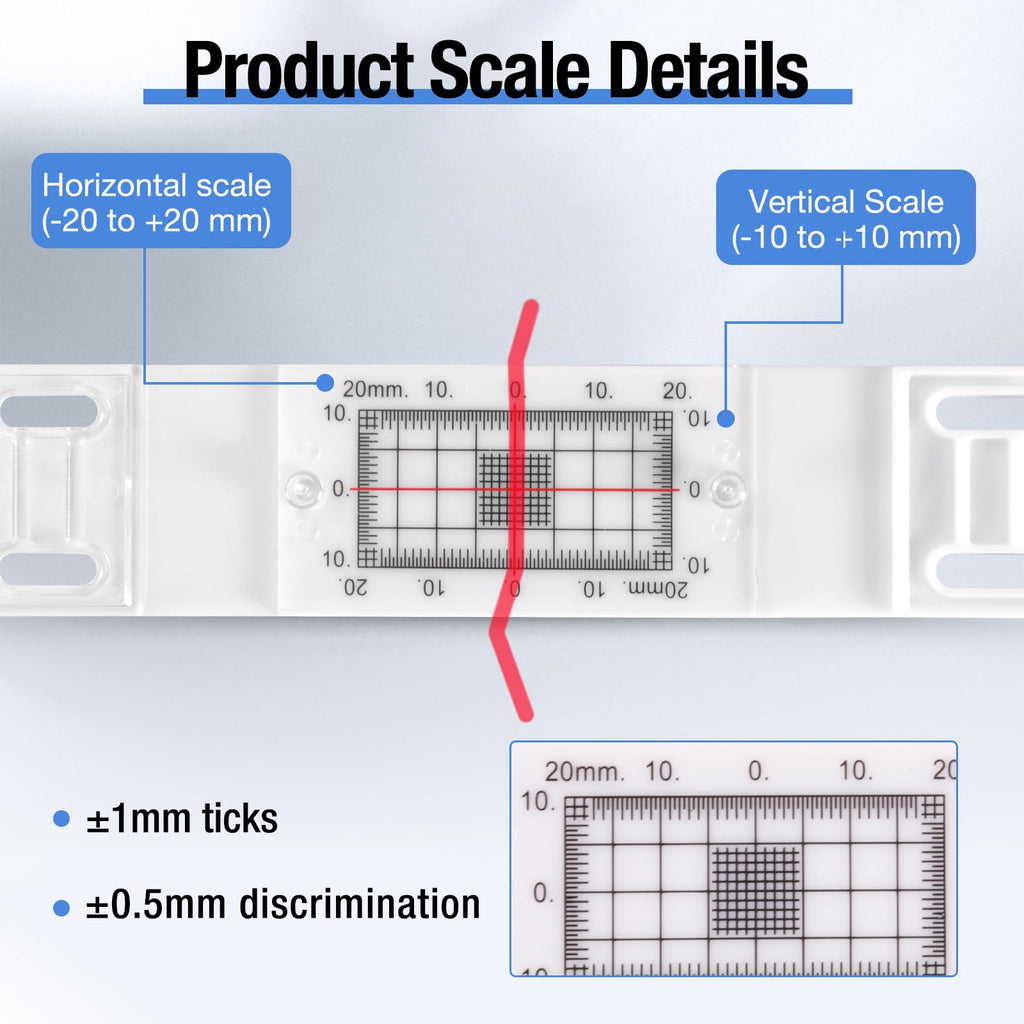 MOETER Crack Gauge Tell-Tale Monitor, 2 Axis, with Updated Two Pre-Set Pegs