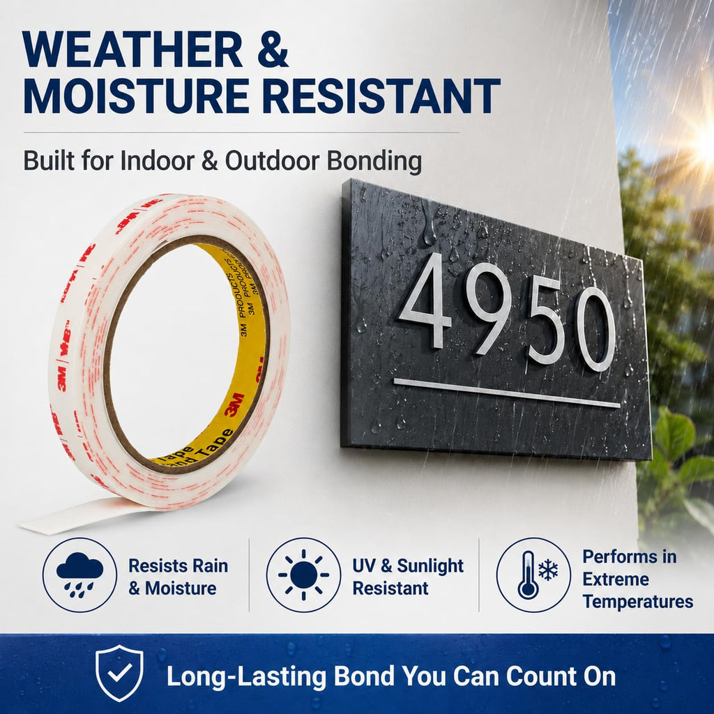 3M Double Sided Tape Heavy Duty, 0.39’’×10Ft Removable Mounting Tape