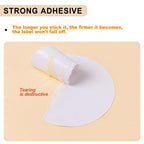 White Dot Stickers 1000 Pcs, 2" Label Sticker,（1000 Labels/Roll）
