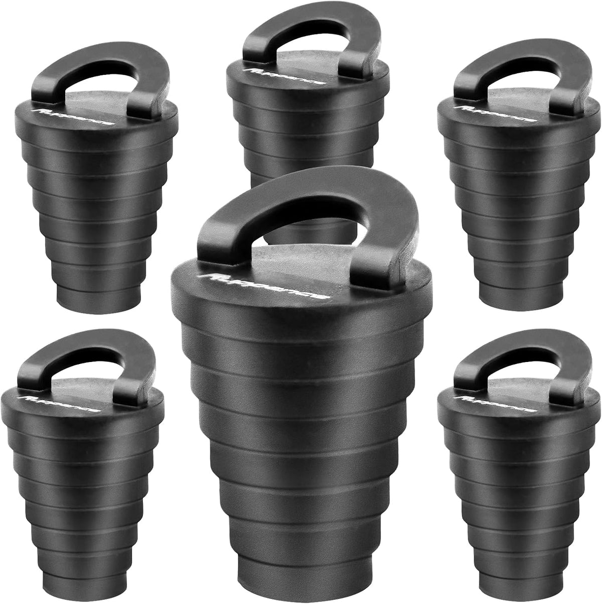 6 Packs 1.25" Kayak Scupper Plugs with Ring Pull, Livewell Boat Drain Plug