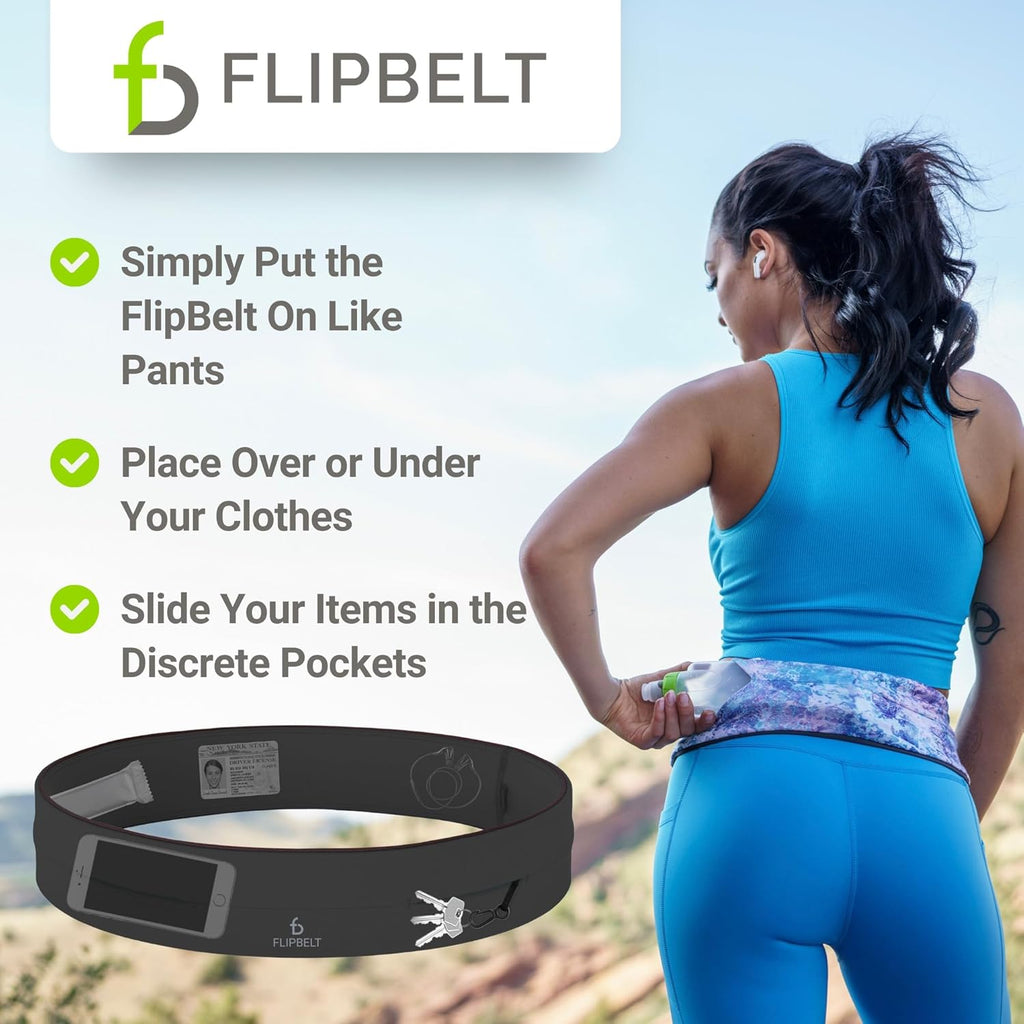 Classic Running Belt, Phone Holder for Running, Money Belt Pouch