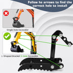Mini Excavator Hydraulic Thumb for Typhon & Agt Mini Excavators under 3 Ton