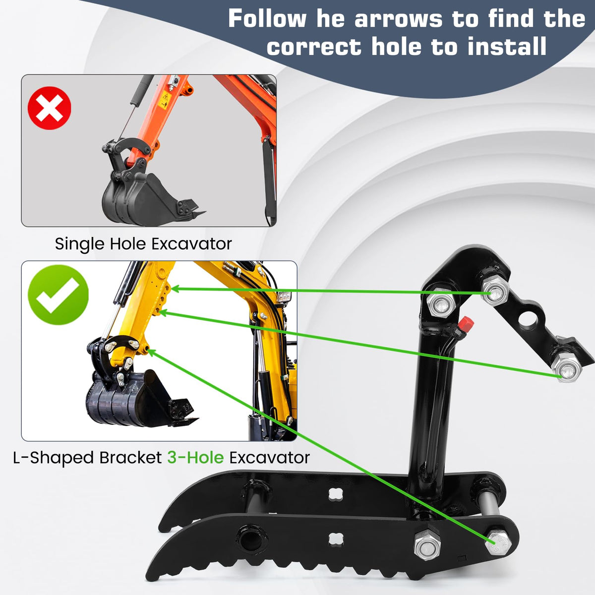 Mini Excavator Hydraulic Thumb for Typhon & Agt Mini Excavators under 3 Ton