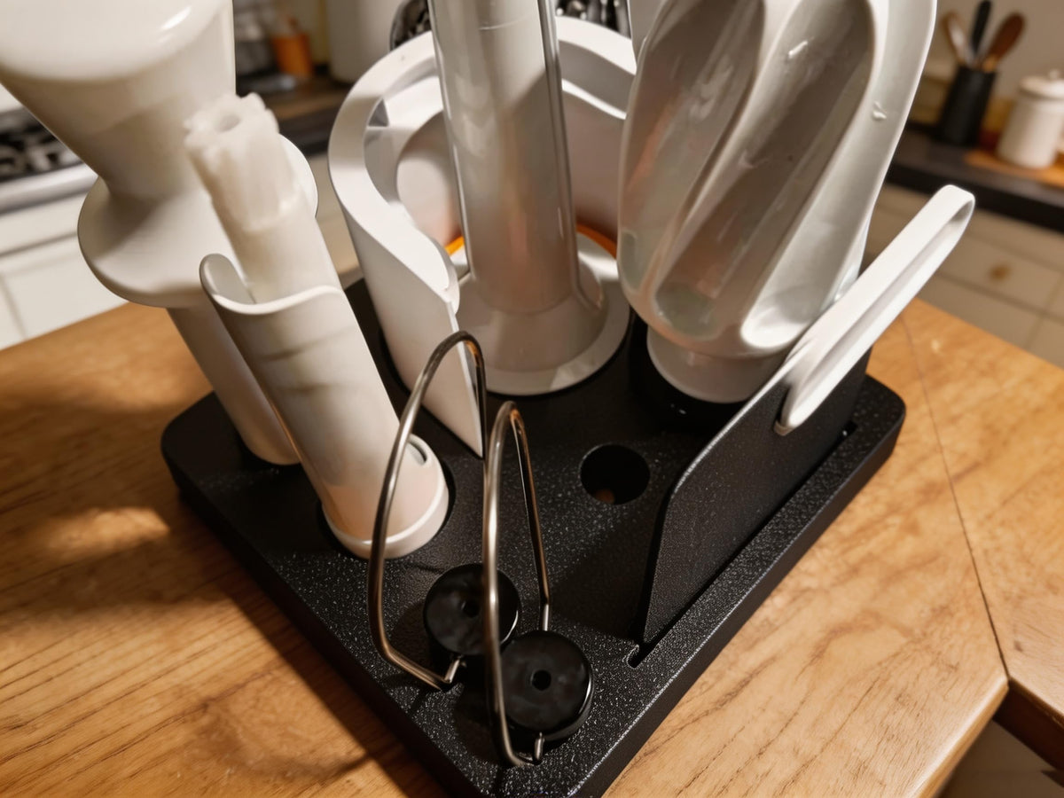 Storage Rack for Stand Mixer Attachments Compatible with Ankarsrum