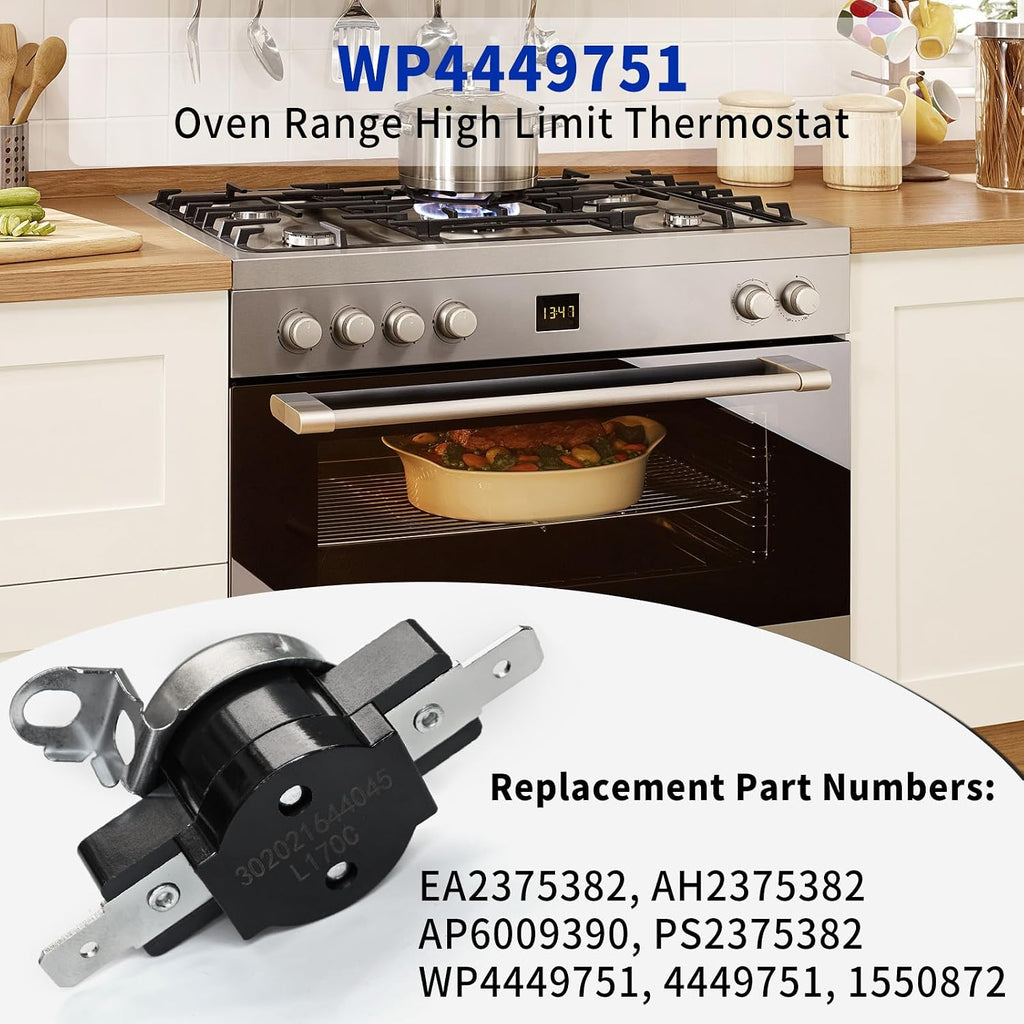 WP4449751 Range Oven High Limit Thermostat for Whirlpool Maytag Amana