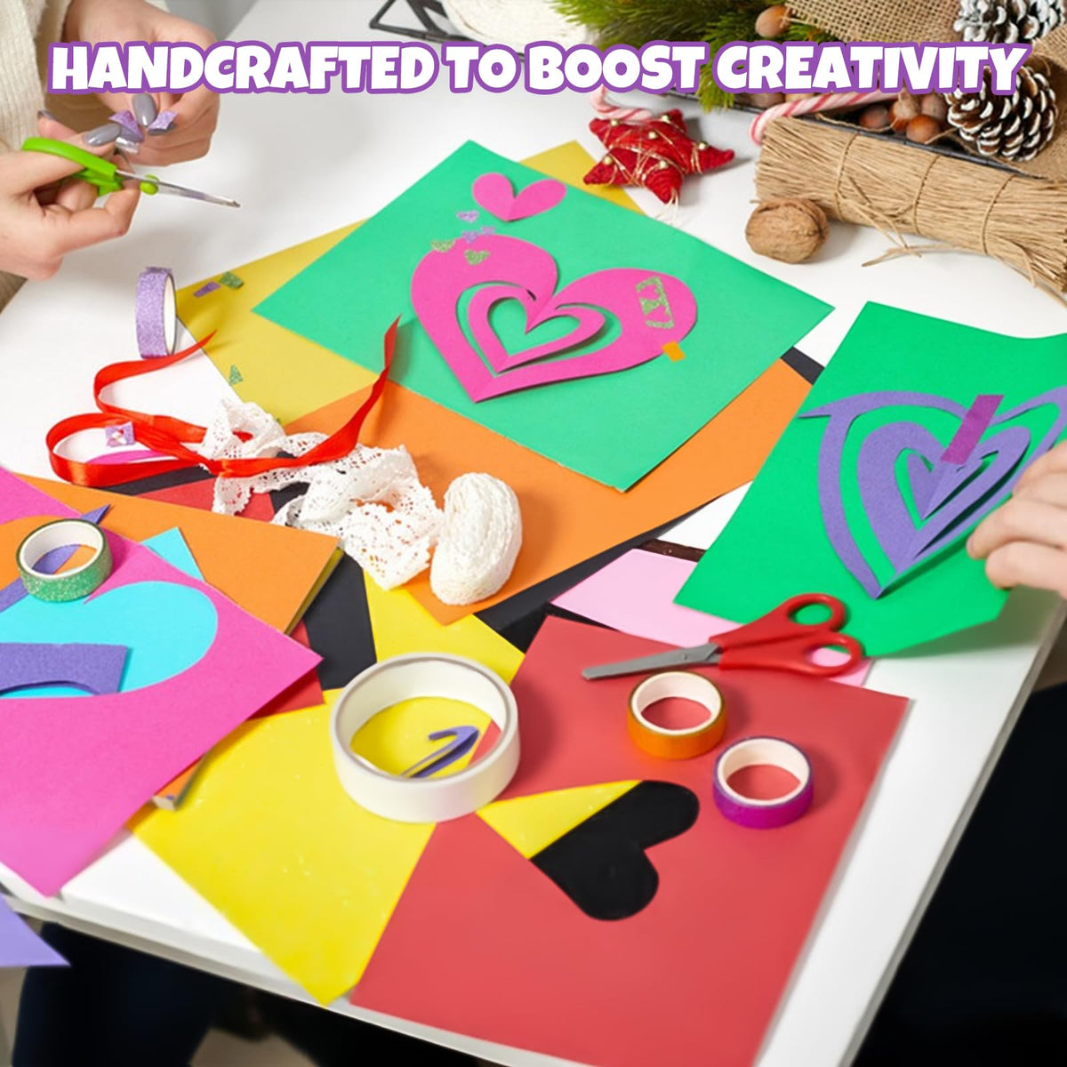 300 Sheets 8.5" X 11" Colored Cardstock, 50 Colors Card Stock