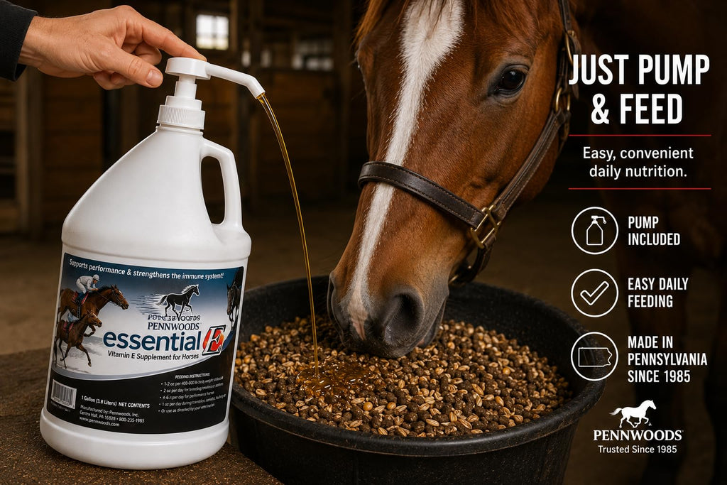 Essential E: Equine Vitamin E Horse Supplement, 1 Gallon