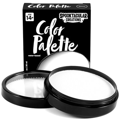Halloween Makeup Face Body Paint Waterproof Foundation Cream Cake Tub, Halloween Party Cosplay Clown Sfx Costume and