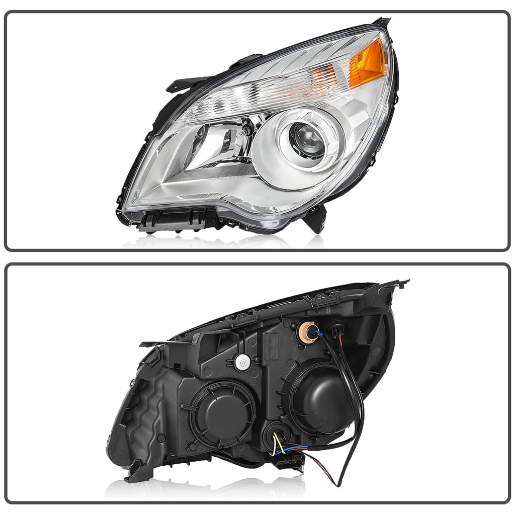 Headlight Assembly Compatible with 2010-2015 Chevy Equinox LS/LT/LTZ Model