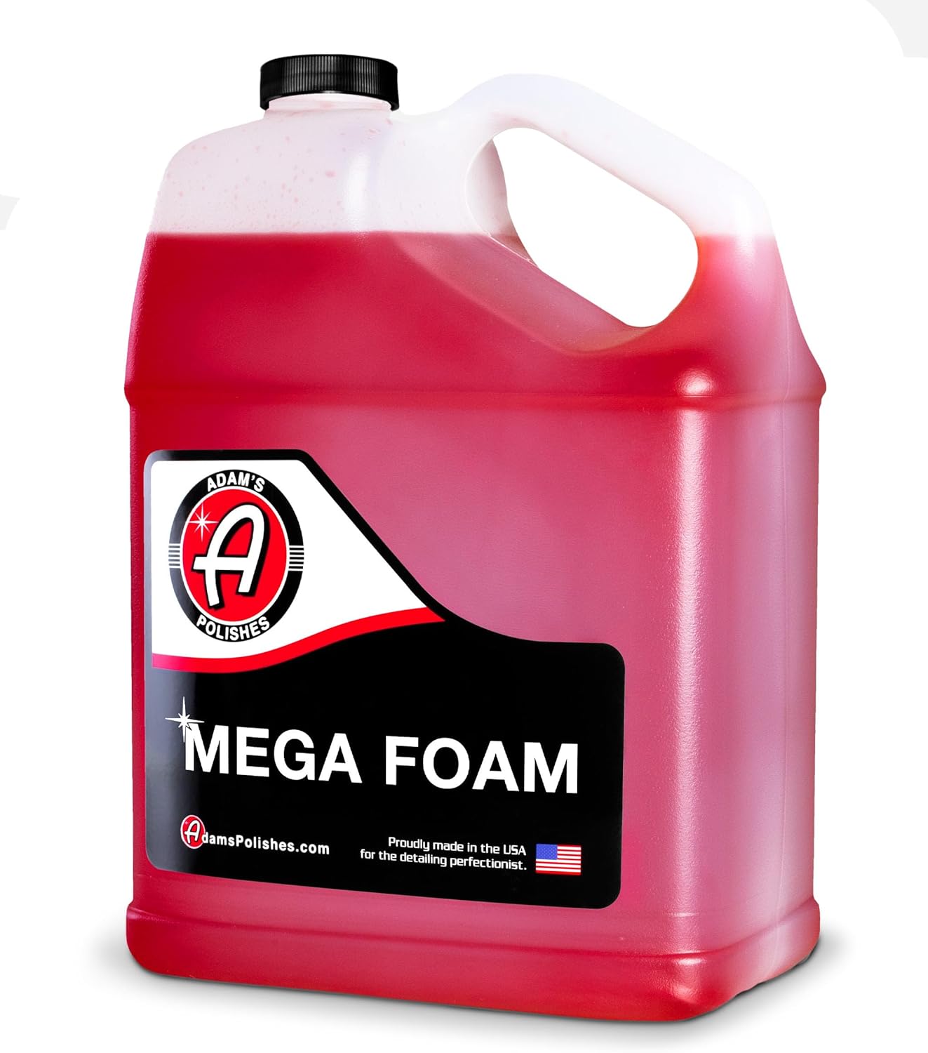 Adam’s Mega Foam Car Wash Soap (Gallon) – pH Neutral, Ultra Concentrated for Foam Cannon, Foaming Spray Gun, or