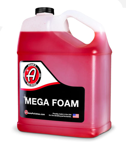 Adam’s Mega Foam Car Wash Soap (Gallon) – pH Neutral, Ultra Concentrated for Foam Cannon, Foaming Spray Gun, or