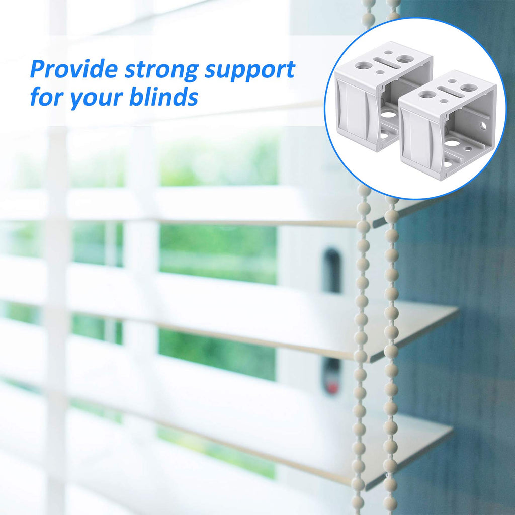 8 Pcs 1 Inch Mini Blind Bracket Replacement Plastic Headrail Mounting