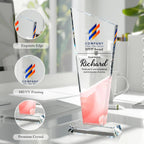 Personalized Crystal Trophy Award - Custom Plaque Award with Text Logo Photo - Employee Recognition Awards and