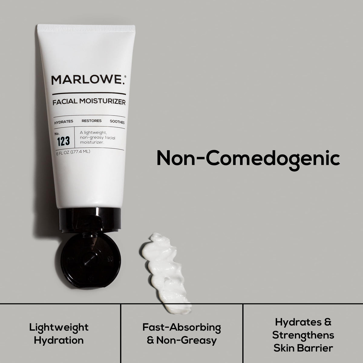 Facial Moisturizer for Men, Non-Greasy Daily Face Lotion, 6 oz