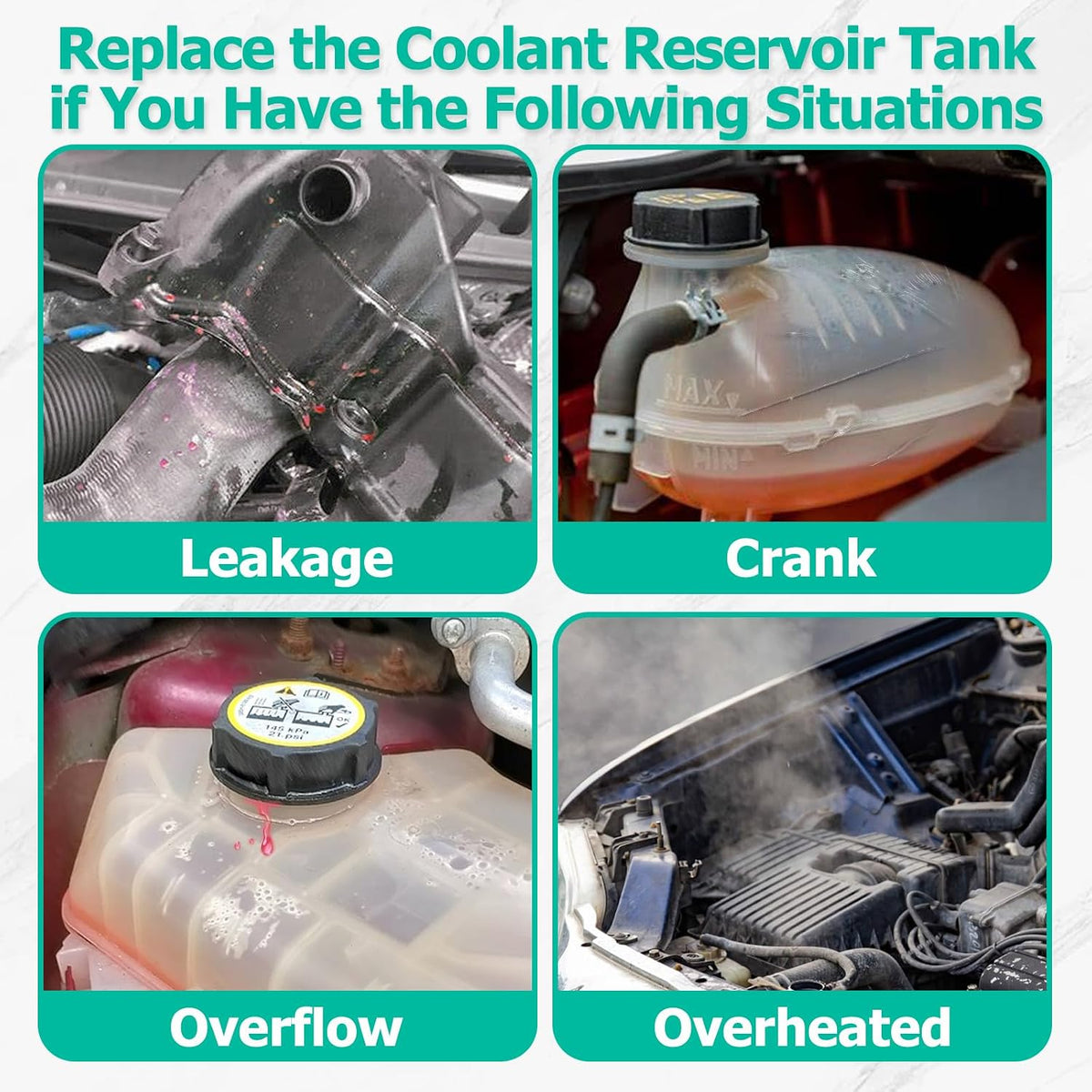 Coolant Reservoir Tank Fits for 1999-2006 Silverado 1500 Sierra 1500