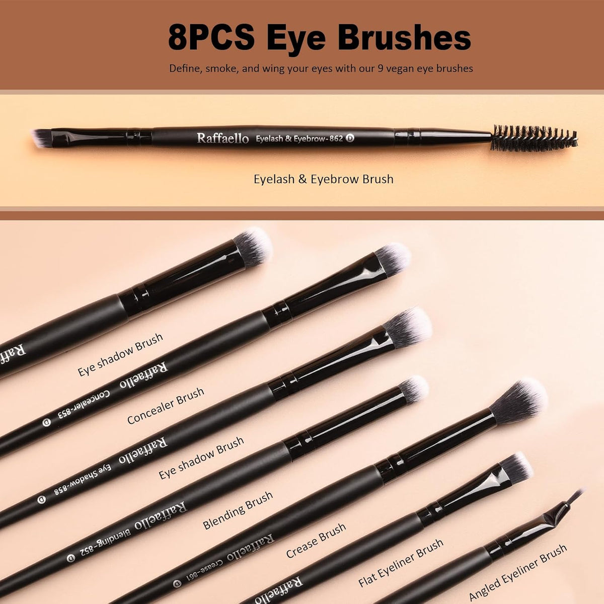 Makeup Brushes 15Pcs Makeup Brush Set Premium Synthetic Bristles