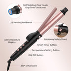 1.25 Inch Curling Iron, Titanium Ceramic Curler for All Hair Types