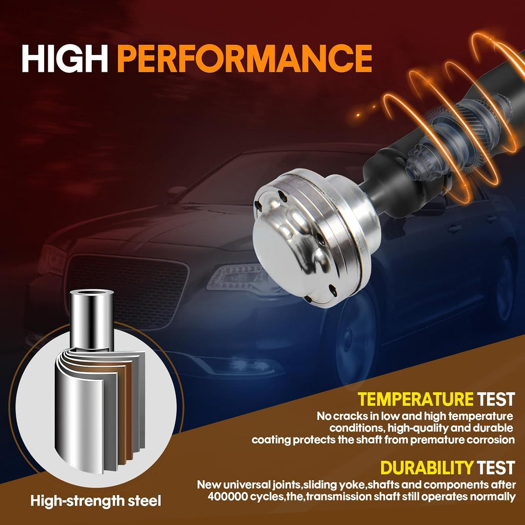61" Rear Complete Drive Shaft Fit for Dodge Charger, for Chrysler 300 2015-2019 3.6 V6 AWD Driveshaft Prop Shaft Assembly Replaces 68261528AD, 68212031AB, 976-986
