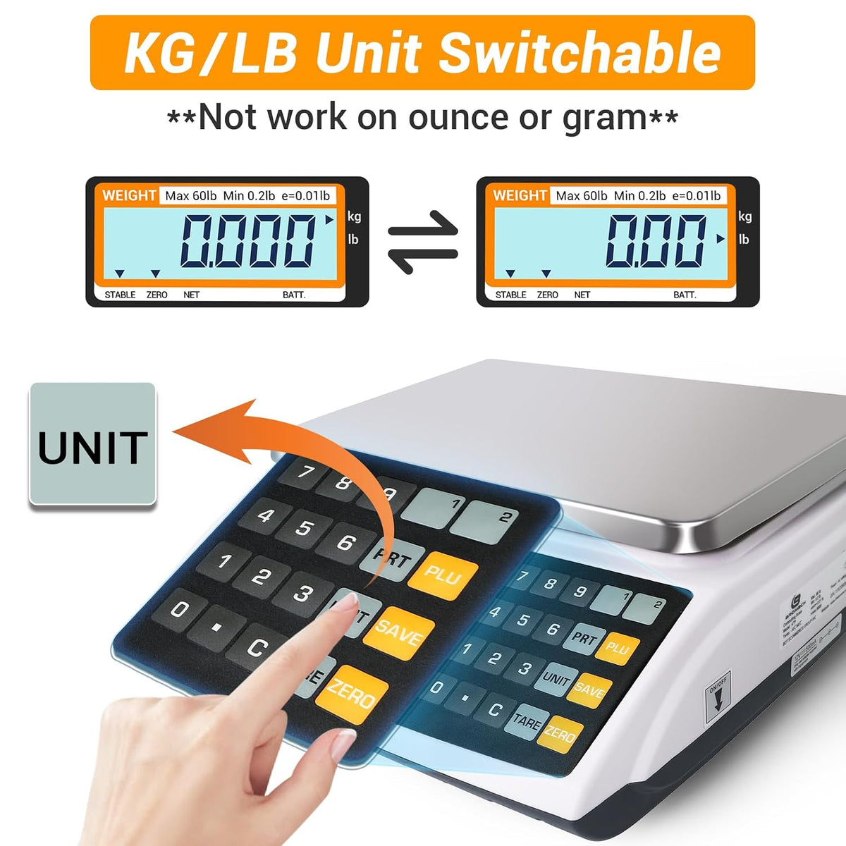 Price Computing Scale NTEP Certified for Legal Trade