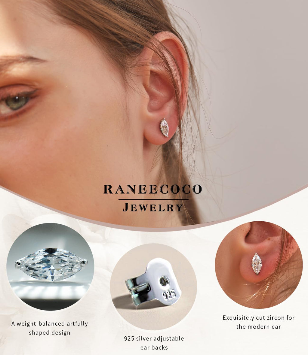 "STUNNING FLAME" Trillion-cut/Cushion-cut/Emerald-cut/Marquise-cut ... 18K White Gold Plated Sterling Silver Cubic