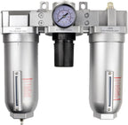 THB 1" Compressed Air Moisture Filter Regulator Lubricator Combo w Auto Drain