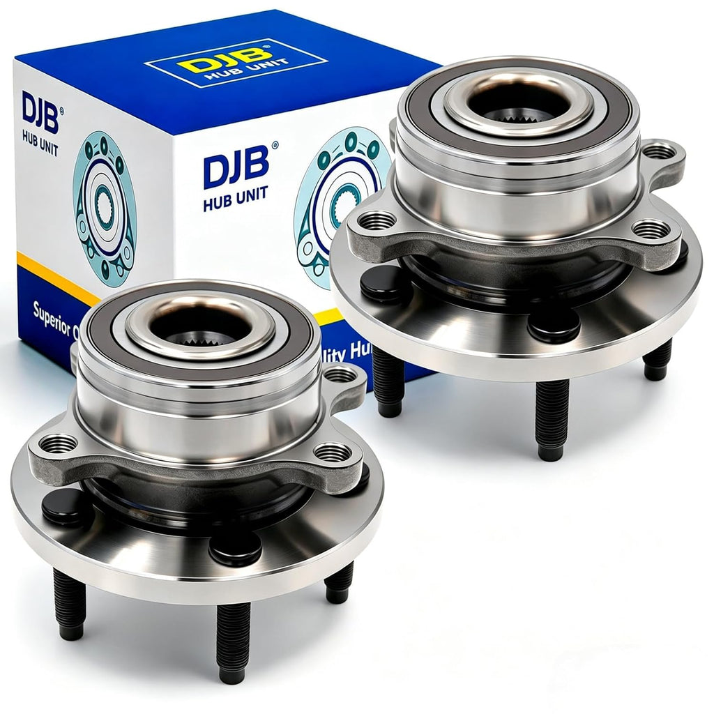 DJB 512460 Pair Front/Rear Wheel Bearing Hub Assembly for 11-19 Explorer