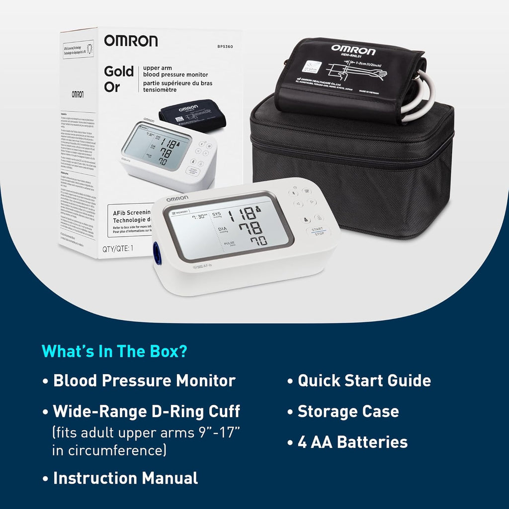 Gold Blood Pressure Monitor for Home Use & Upper Arm Blood Pressure Cuff - #1 Doctor & Pharmacist Recommended Brand