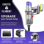 Sideways Wall Mount Holder Compatible with Dyson V10, V15