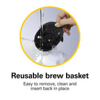 1 Cup Pod Coffeemaker, Black, Single Serve Coffee Brewer, HDC200B