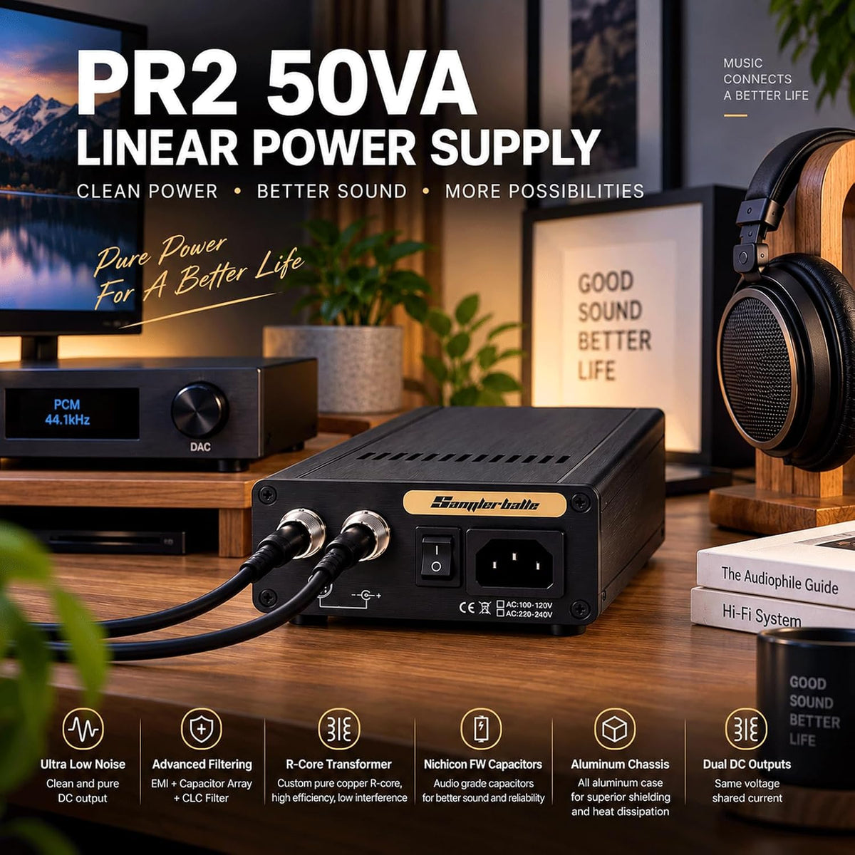 Linear Power Supply, TL431 Linear Regulation for DAC Streamer NAS Router Mac mini