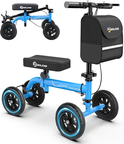Foldable All Terrain Knee Scooter for Adults for Foot Injuries