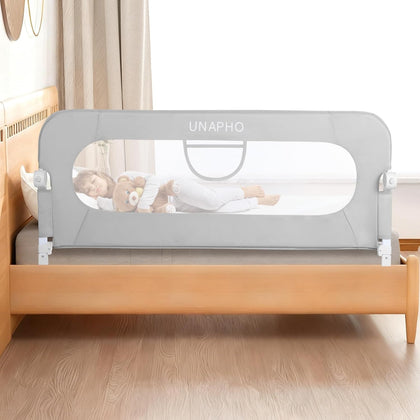 Bed Rail for Toddlers,Swing Down Kids Bed Rails Guard for Twin,Full,Queen,Bunk Size Bed,Extra Tall Child Bed Rail