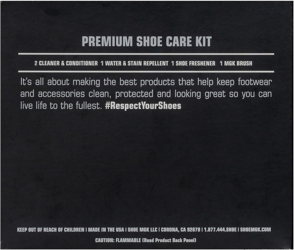 MGK Complete Kit: Shoe Cleaner, Care, Water & Stain Protection - Revitalize, Shield, and Freshen Sneakers, Leather