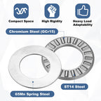 uxcell 10 Sets NTA916 Thrust Needle Roller Bearings with Washers, ID 9/16"