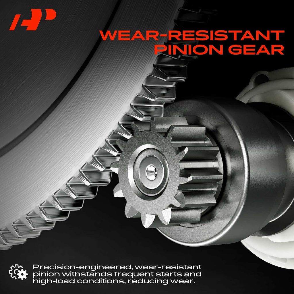 A-Premium Starter Motor, 12V 1.2KW 9 Teeth Clockwise, Compatible with Honda