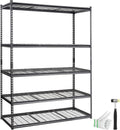 Storage Shelving Unit, 5-Tier Adjustable, 2000 lbs Capacity, Heavy Duty Garage Shelves Metal Organizer Wire Rack