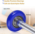 Durable 1.8 Inches Nylon Garage Door Rollers 6200ZZ 10 Ball Bearing 4.25 Inches Stem (4.25" Stem20Pack, 20)