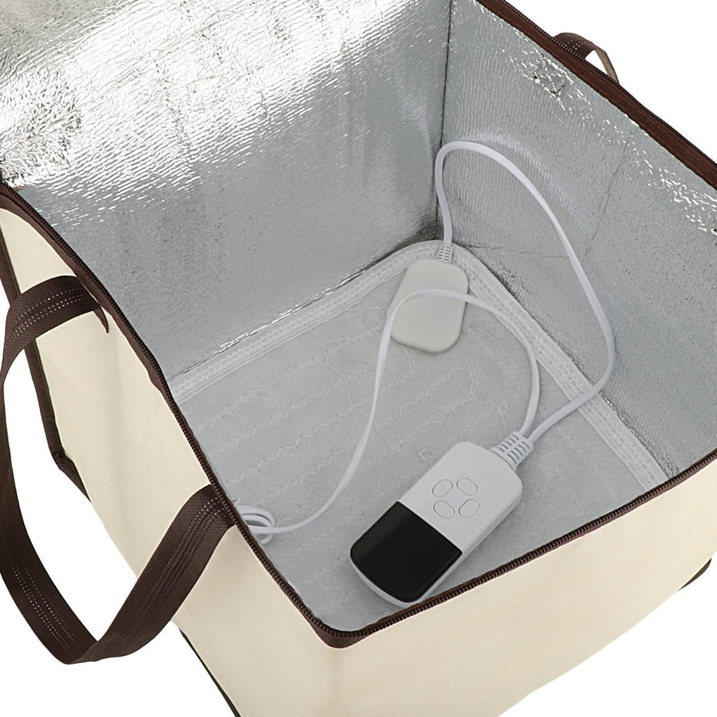 Bread Proofer Box with Temperature Control, 35L Foldable Sourdough Proofing Warmer with Heating Mat for Bread Making