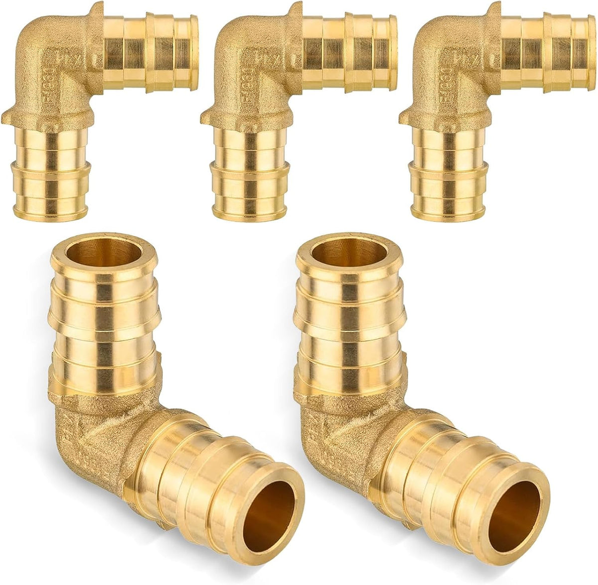 5Pack Seelink PEX-A Expansion Fittings, 1 Inch PEX-A Elbow(PEX1960036-5)