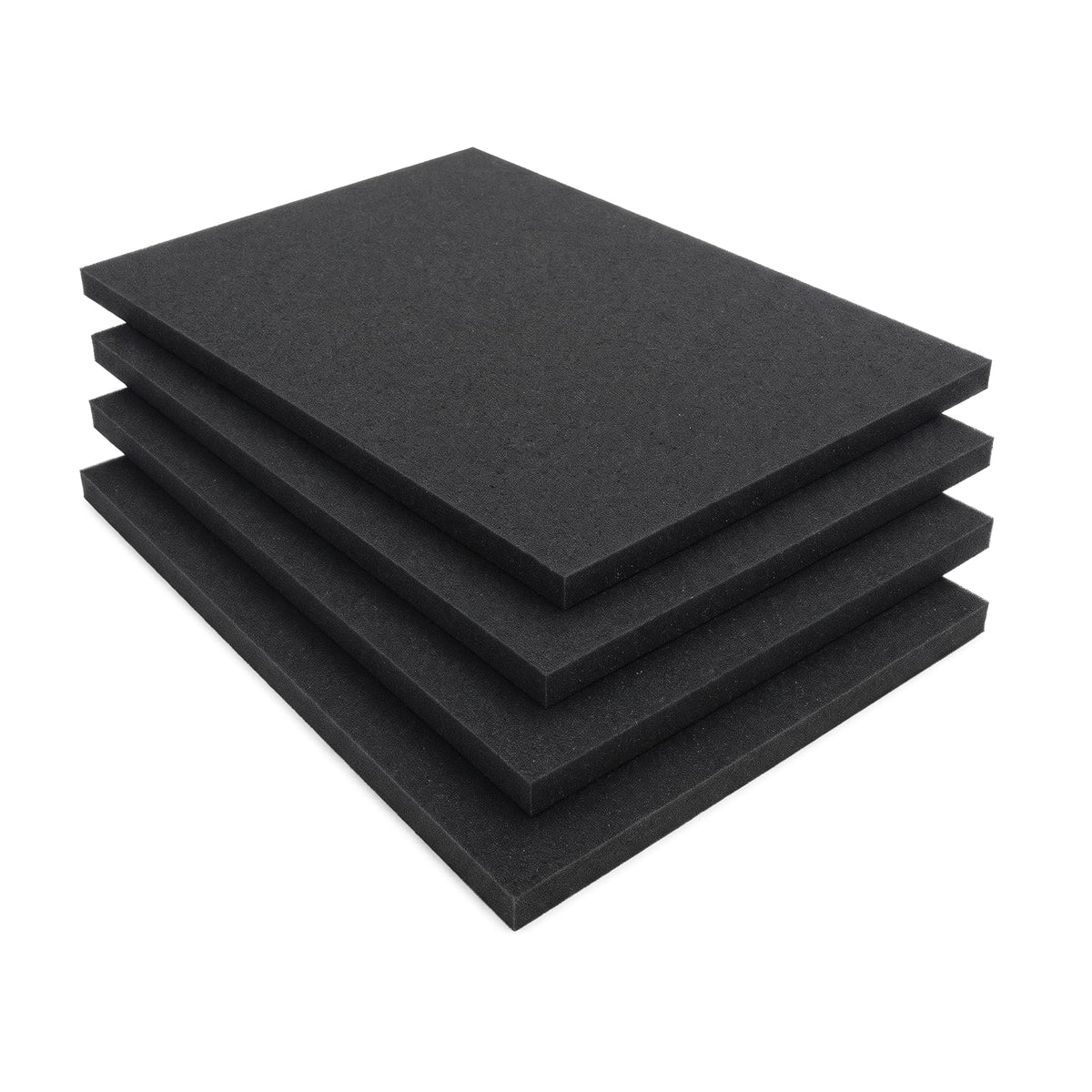 Foam Pad, 4 Pack Packing Foam, Black Foam Padding for Cases
