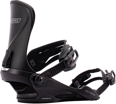 Cosmic Women's Snowboard Bindings, Black, Small/Medium (US 5.5-10.5)